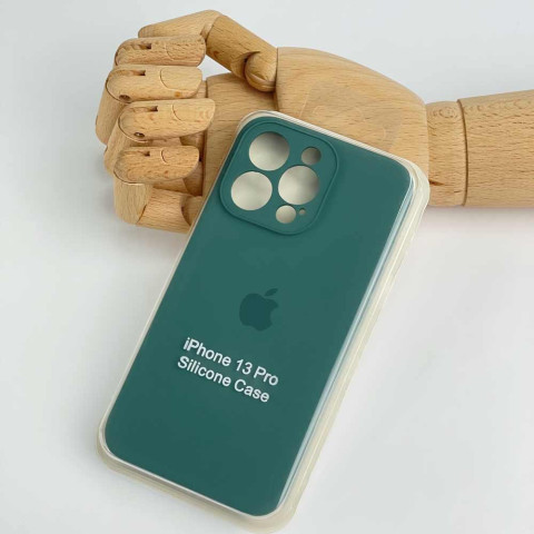 Чохол Silicone Case Full Camera на iPhone 13 Pro Pine green